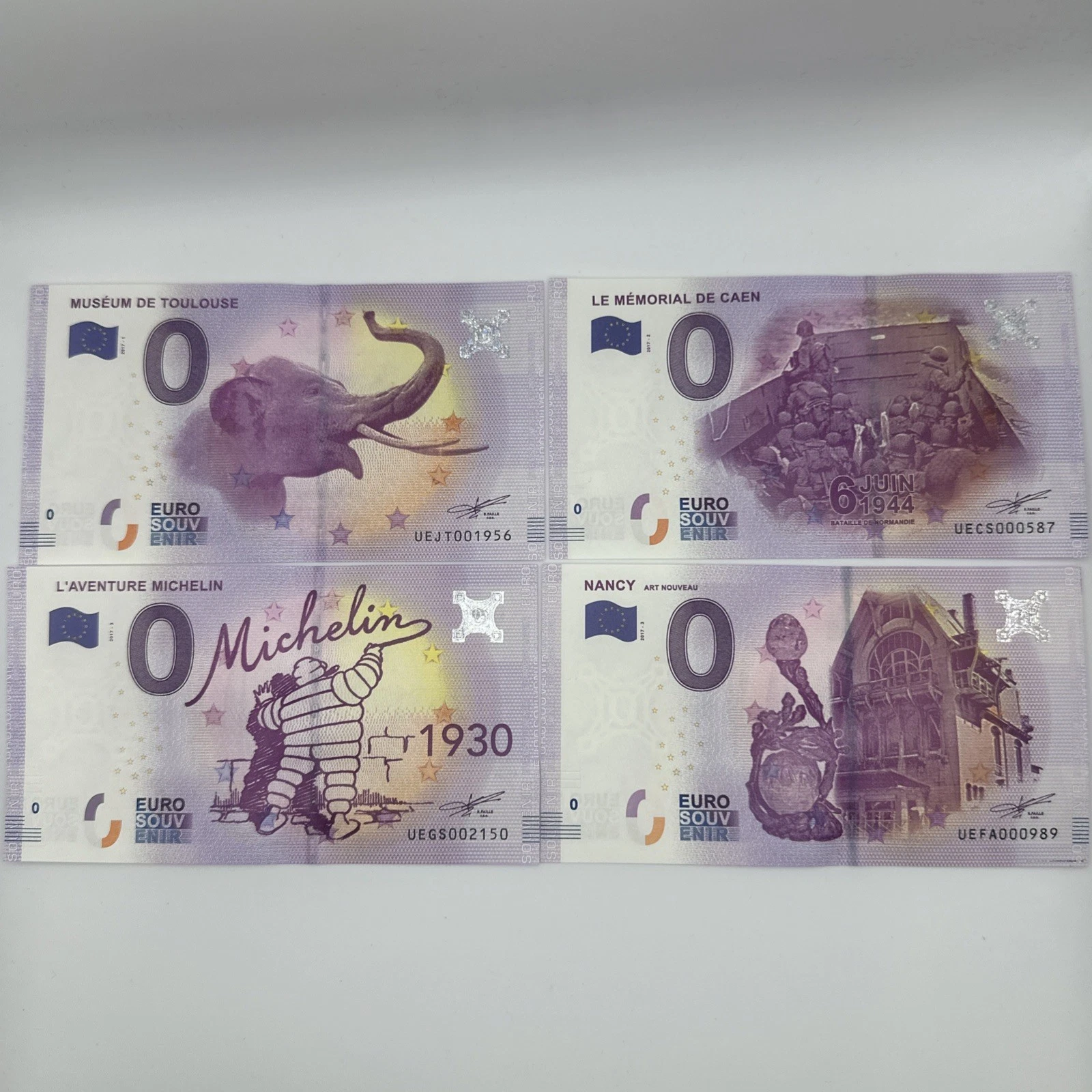 Billet Zéro 0 € Euro Touristique / Souvenir 2017