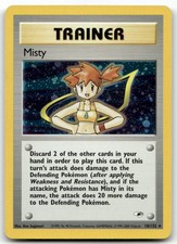 pokemon misty trainer card Misty's Tears 118 - 1st Edition Gym Challenge Trainer Form Misty Misty's Tears TRAINER kasumi