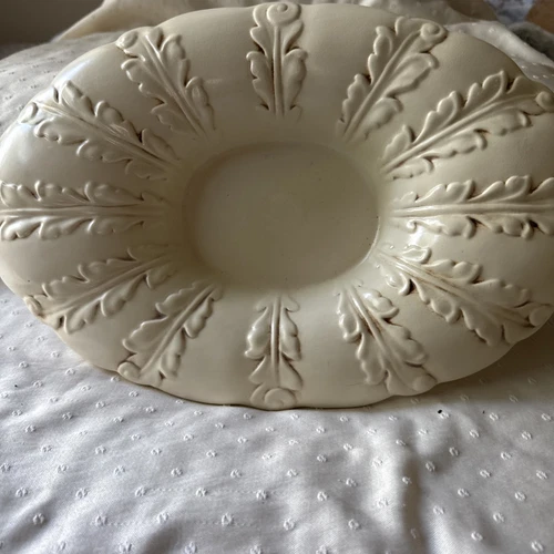 vtg red wing usa pottery 526 Console Bowl Dish Tray Fiddlehead Ferns Pottery