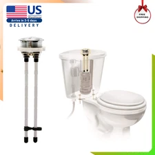 Glacier Bay Bathroom Toilet Dual Flush Button Replacement Repair Plastic Chrome