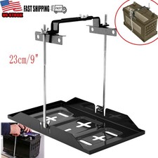 Car Battery Holder Hold Down Tray Adjustable Holder Down Clamp Bracket Kit 9