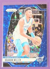 2024-25 Panini Prizm Brandon Miller Blue Disco Prizm /150 #109 Charlotte Hornets