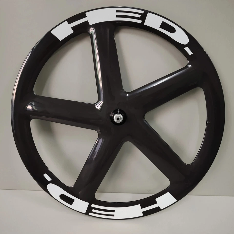 700C 5 Spokes 20*55mm Disc/Rim Brake Carbon Fiber Wheelset for Road / Track Bike - Image 2 of 4