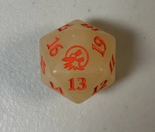 Innistrad Midnight Hunt Die D20 Dice Spindown x1 Oversized Glow in the Dark