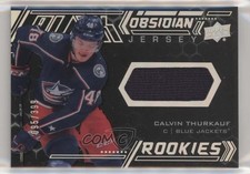 2020-21 SPx UD Black Obsidian Rookies Jersey 95/399 Calvin Thurkauf #ORJ-CT 7de