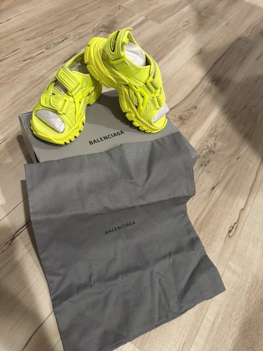Balenciaga Kids Light Yellow Track Sandals Size EU 27 NIB | eBay