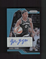 2024 Panini Prizm WNBA #SG-JY Jackie Young Signatures AUTO Teal #/35