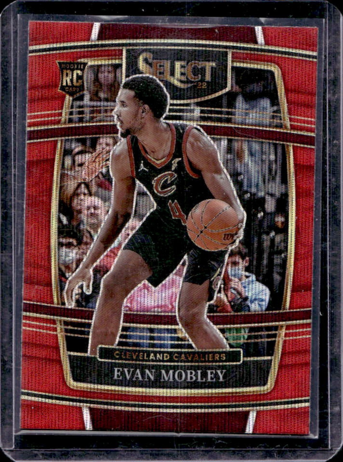 2021-22 Select Evan Mobley RC Red Wave Prizm Concourse #5 Cavaliers