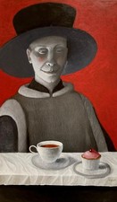 MARTA CZOK  olio, grafite/ t.m. SU TELA 50x30