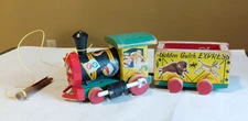 Vintage Fisher Price Golden Gulch Express Pull Toy Train #191
