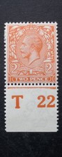 King George V GB 2d SG.370 N20 (1) Die 2 MH Well Centered Good Perforation VF