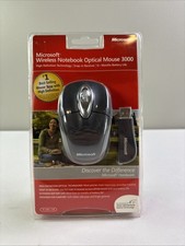Microsoft Wireless Notebook Optical Mouse 3000 PC Mac USB Brand New