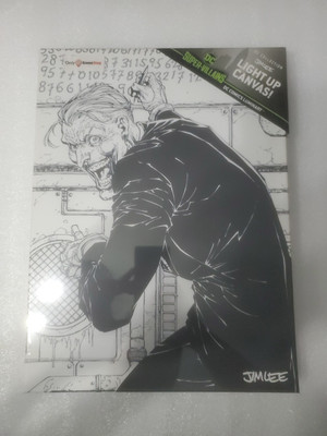 DC Comics Jim Lee Super-Villains Luminart Joker Light Up Canvas (New Sealed)
