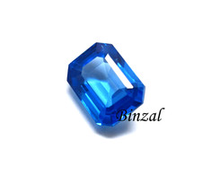 Natural Elegant 8 CT Blue Aquamarine Brilliant Emerald Cut Loose Gemstone