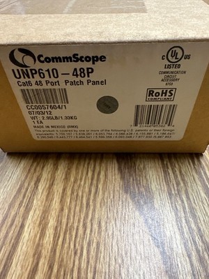 UNP610-48P Uniprise Cat5E 48 port patch panel