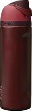 Owala FreeSip Insulated Stainless Steel Water Bottle 24 Ounces, Black Cherry