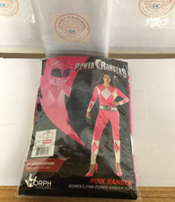 Morphsuits Pink Power Ranger Costume Adult, Large