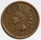 1905 1c Indian Head Cent - RAW - Great Detail / Nice Penny