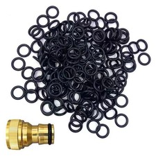 RecDec 100 Pack Nitrile Rubber Gasket O-Ring Replacement NBR Sealing Black