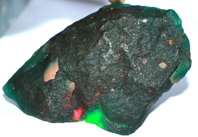 DYED 3590CT EGL Certified Natural Finest Quality Green Emerald Rough Gemstone 