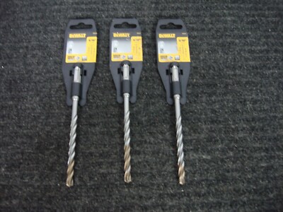 LOT OF 3 NEW DEWALT DW5524 5/16'' X 4'' SDS PLUS HIGH IMPACT MASONRY HAMMER BITS 