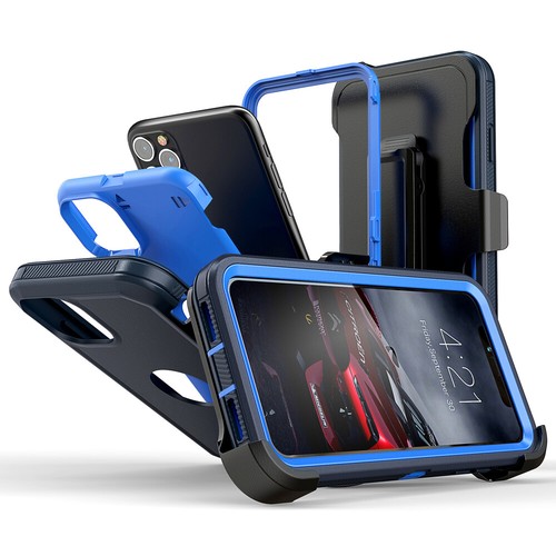 For iPhone 11 ,11 Pro Max Shockproof Defender Phone Armor Case Cover+Belt Clip - Picture 3 of 19