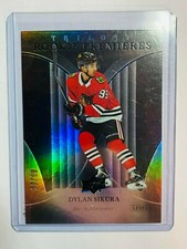  2018-19 Upper Deck Trilogy Black #55 Dylan Sikura /99 Rookie Chicago Blackhawks