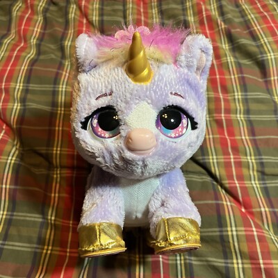 Present Pets Purple Unicorn Animated Plush Toy Sound Color Change Works A1 Offer