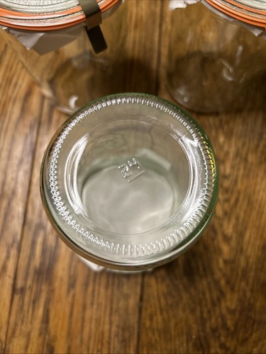 5x Weck Large Jar And Rundrand Glas 100 Lid - 15cm Tall By 11cm Wide - New - Picture 10 of 20