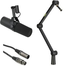 Shure Sm7b Dynamic Microphone Bundle With Boom Arm And Cable