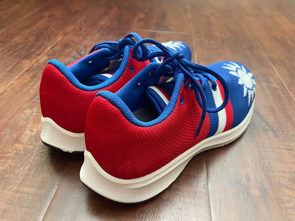 Men Taiwan Taiwanese Flag Shoe Low Top Sneaker Footwear Lace Up Blue