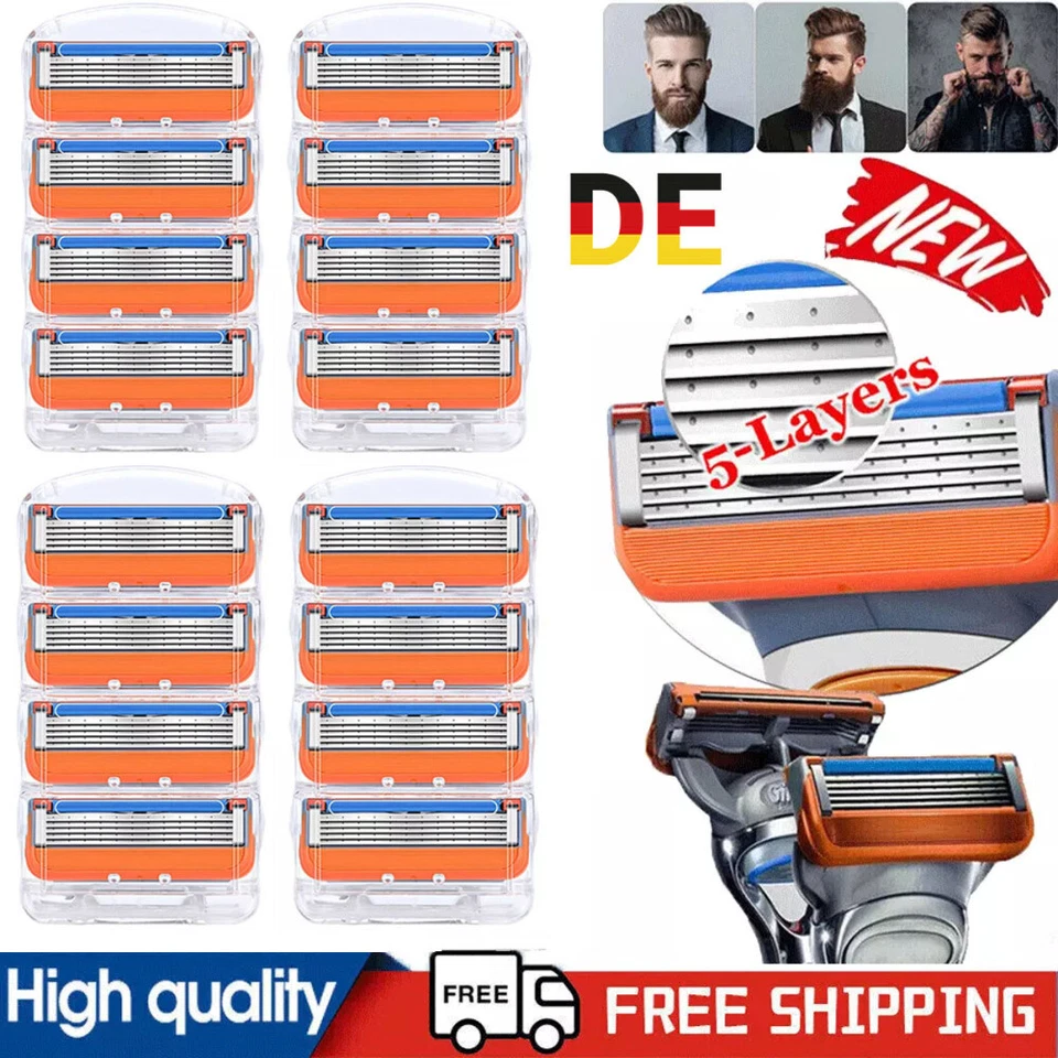 Für Gillette Fusion 5 ProGlide Nachfüllungen Rasierklingen Kompatibel 8-80 Stück - Bild 2 von 4