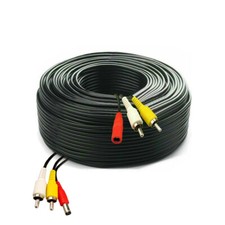 CCTV Cable Camera Extension RCA Audio Video Phono Power Supply Lead 10m to 50m