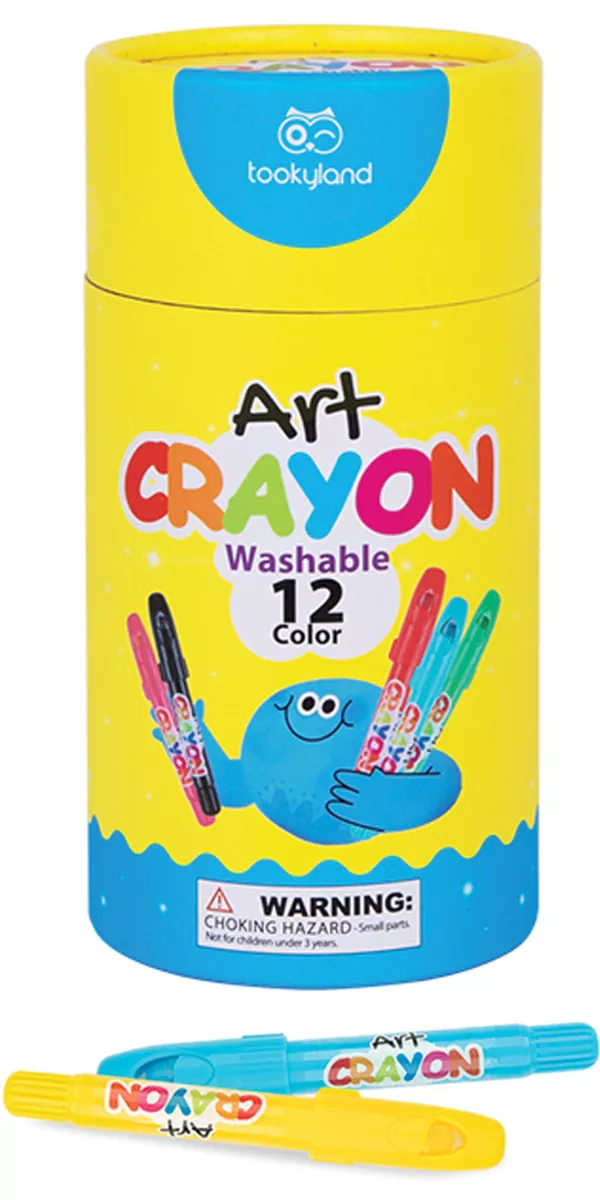 Tookyland Washable Gel Crayons Set - Silky Crayons, Twist Up and Non-Toxic for Toddler Coloring, Arts & Crafts Toy for Kids 3 Year Old +, Size: 24