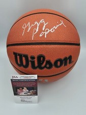 GREGG POPOVICH SAN ANTONIO SPURS LEGEND HOF COACH SIGNED WILSON BASKETBALL JSA