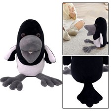 FUNNY 22cm Steve and Maggie Plush Figure Toy Black Bird Crow Stuffed Animal Doll