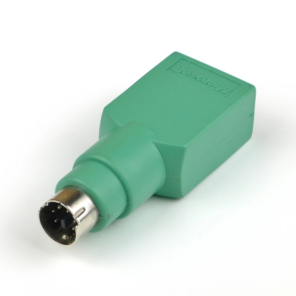 Microsoft USB female to PS/2 male Mouse / Keyboard Adapter Converter PS2 - Image 2 of 2