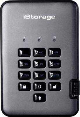 External SSD drive iStorage SSD diskAshur Pro 2 1TB (IS-DAP2-256-1000-C-G)