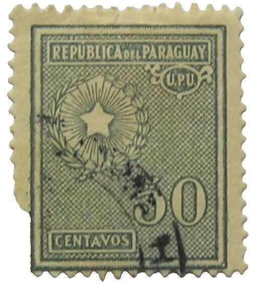 Handstamped Used Paraguayan Stamps