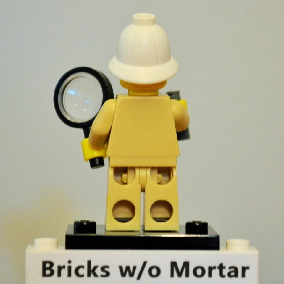 New Genuine LEGO Explorer Minifig w/ Binoculars + Magnifying Glass Series 2 8684 - Image 2 of 4