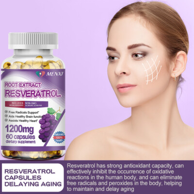 Resveratrol Glutathione Whitening Capsules Anti-Aging Antioxidants Radiant  Skin | eBay