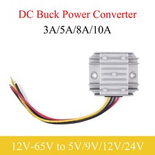 High quality DC converter 12V-65V to 5/9/12/24V 3A 5A 8A10A automotive Step-down