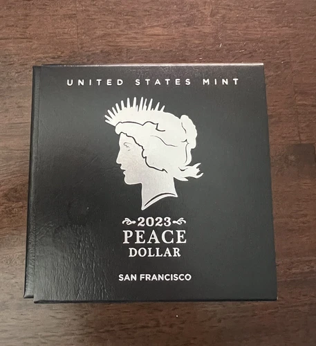 2023 $1 S PROOF SILVER PEACE DOLLAR WITH BOX/COA SAN FRANCISCO MINT CODE 23XL
