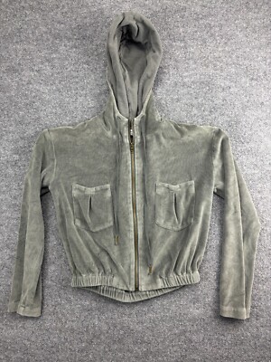 Young Fabulous & Broke YFB  Hoodie Women's S Terry Cloth Full Zip Jacket Cropped