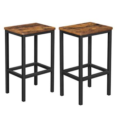 VASAGLE Bar Stools Set of 2, Breakfast Stool Chairs, for Kitchen