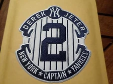 NEW HUGE 6 1/8 X 5 1/2 INCH DEREK JETER RETIREMENT IRON ON PATCH YANKEES
