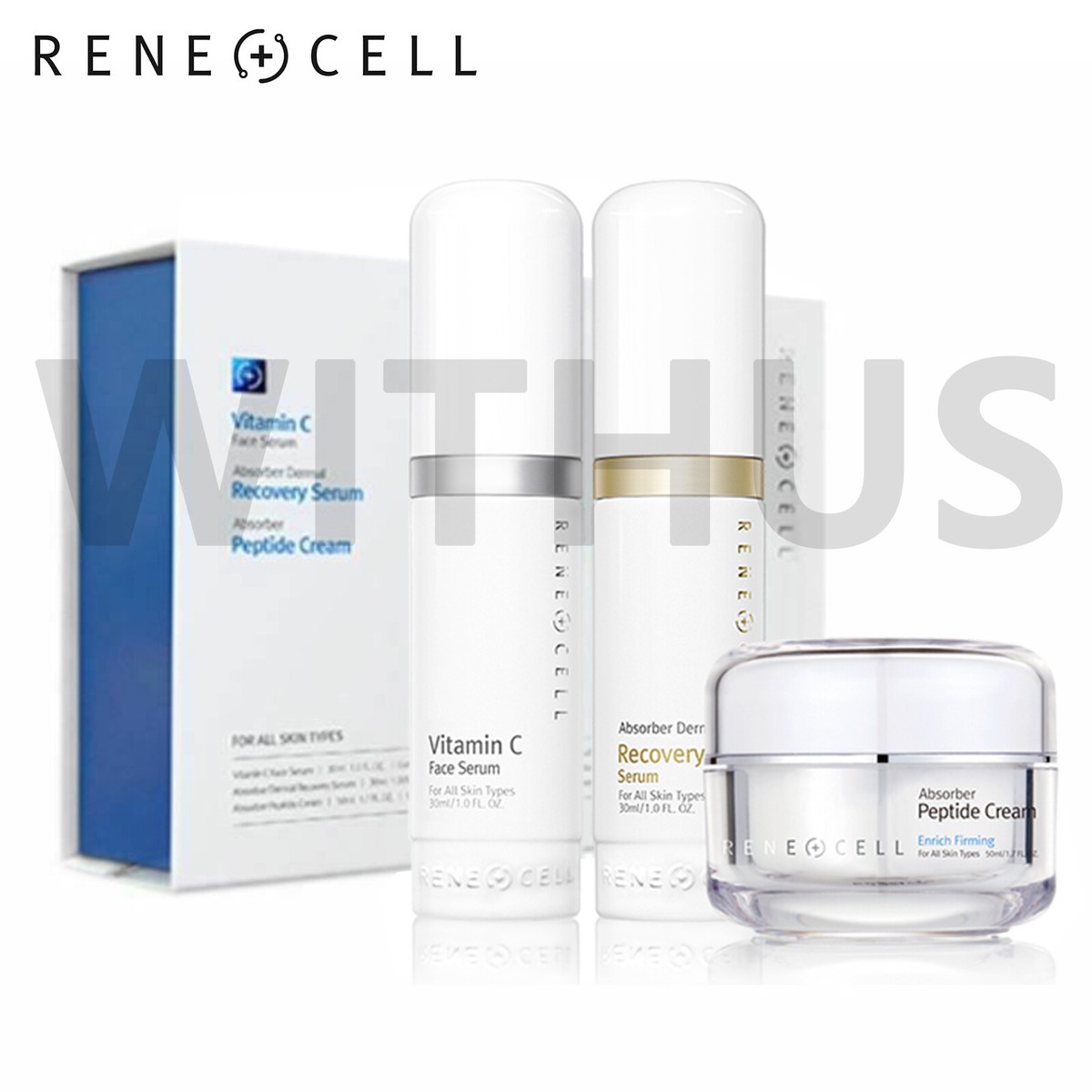 Renecell Vitamin C 3pcs Set Face Serum Recovery Peptide