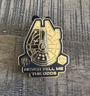 Disney Pin Star Wars Galaxy's Edge Millennium Falcon Never Tell Me The Odds