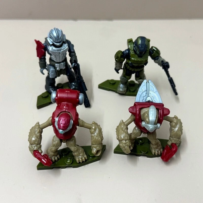 4pcs Halo MEGA Construx Infinite Hijacked Ghost Brute Warrior Anubis Builder Set - Image 2 of 4