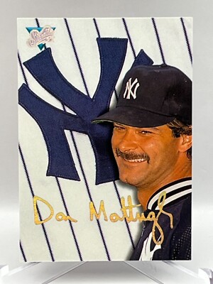 1993 Leaf Studio MLB Card #193 Don Mattingly - New York Yankees - Gold Signature